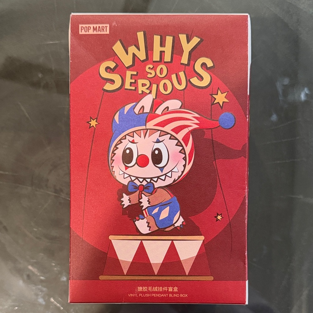 Pop Mart - Why So Serious Vinyl Plush Pendant Blind Box (Unopened)